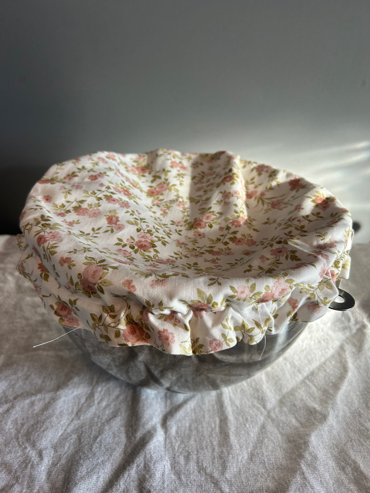 Reversible Bowl Cover Floral/Stripes